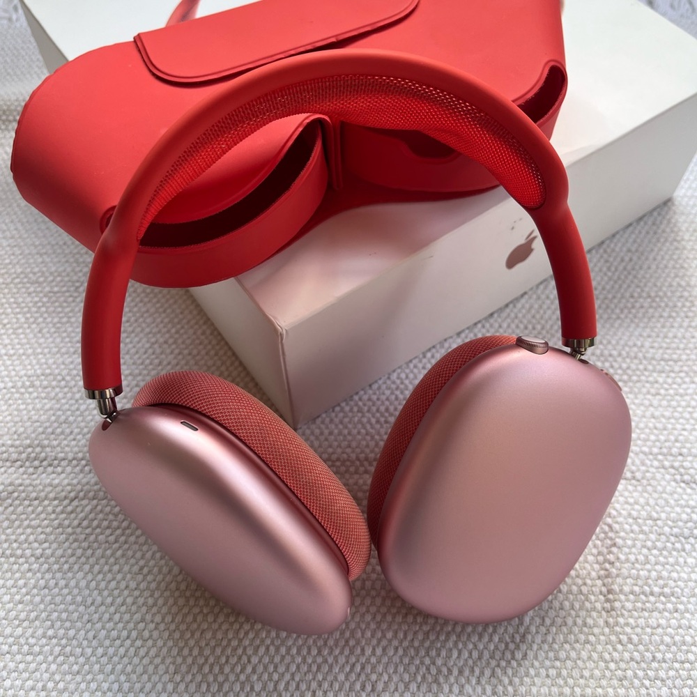 Orange AirPod Max Headphones